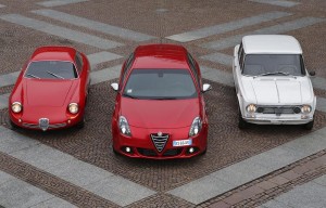 Alfa Romeo uczestniczy w “Winter Marathon 2014” z modelami: Giulietta SZ z roku 1960, Giulia TI Super z roku 1963 i Giulietta Model Roku 2014 2.0 JTDM 2 150 KM (01/2014)