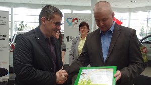Dyplom i podziękowanie dla Motor Centrum