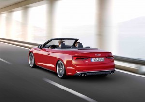Audi S5 Cabriolet - Dynamic photo, Colour: Misano red